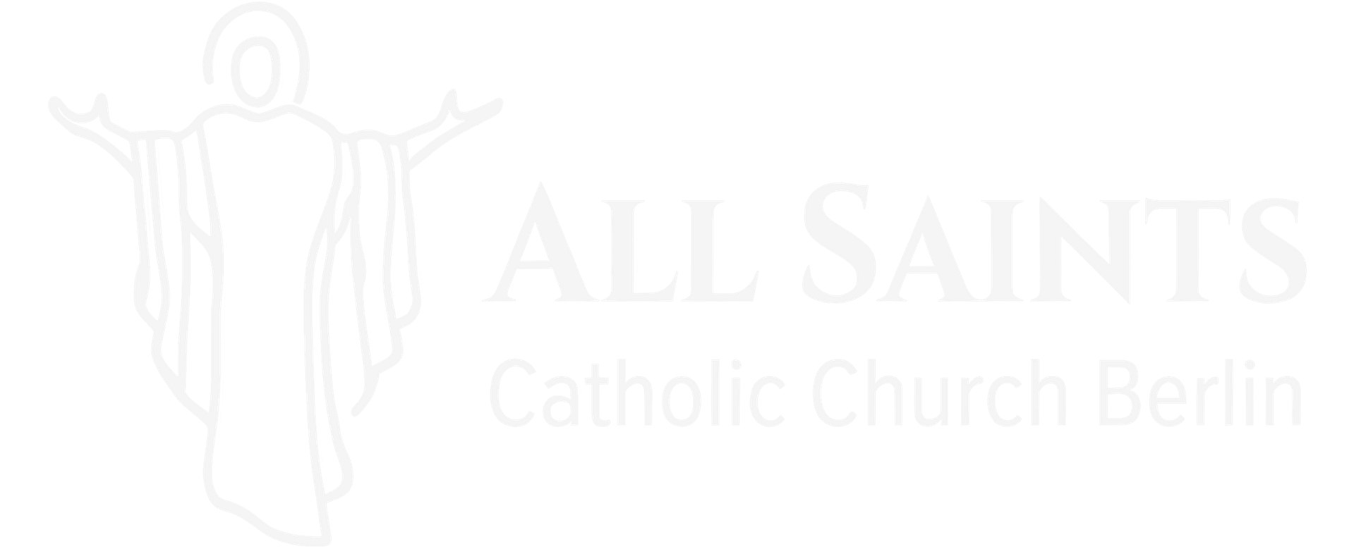 All Saints Catholic Church Berlin Logo Warm White